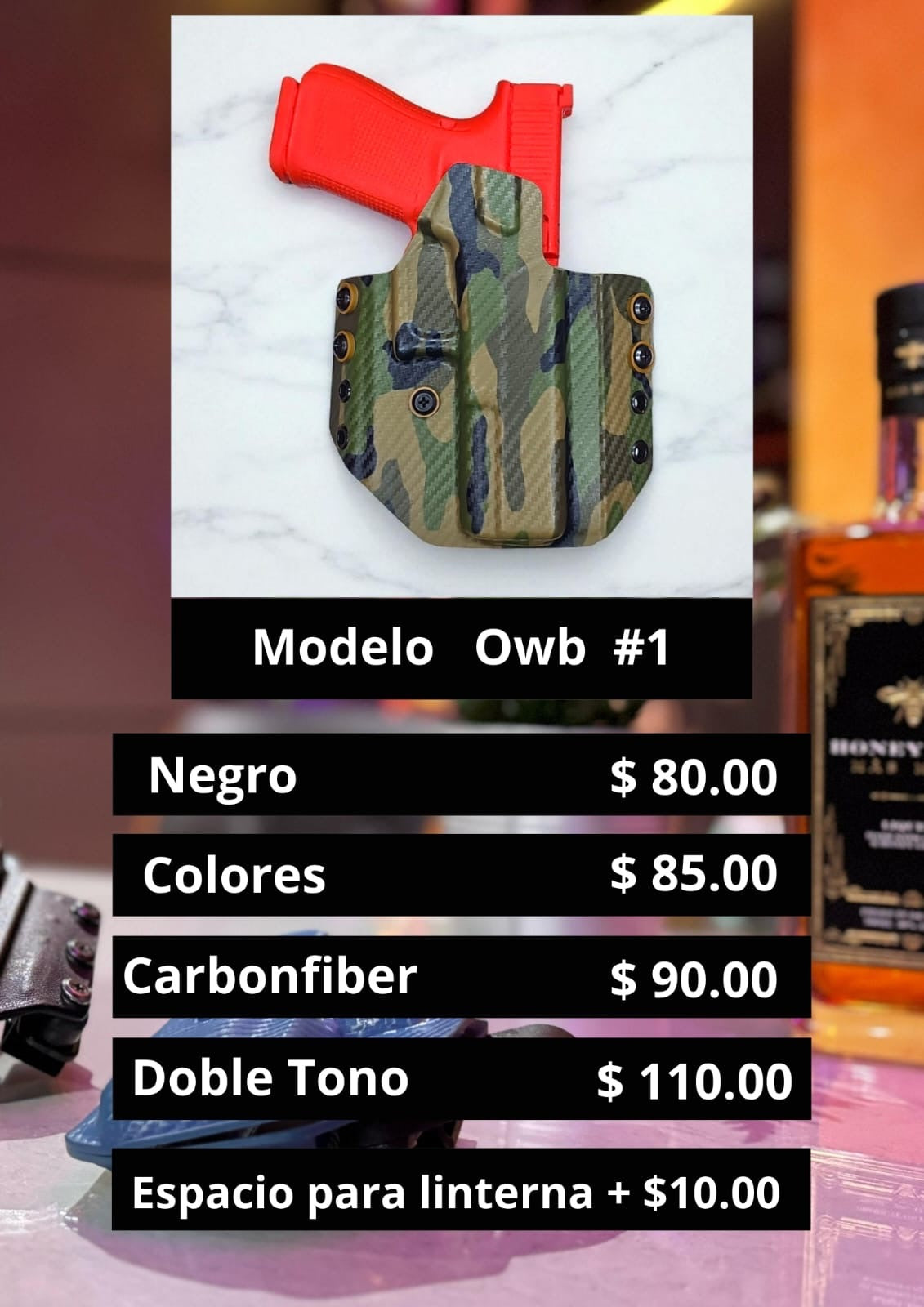 OWB Pancake Holster Model